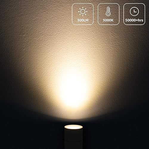 Miniatura 3 de SUNVIE Paquete de 2 luces LED para interiores, focos de 3 W para uso en interiores con blanco cálido de 3000 K, focos de 120 V para plantas,