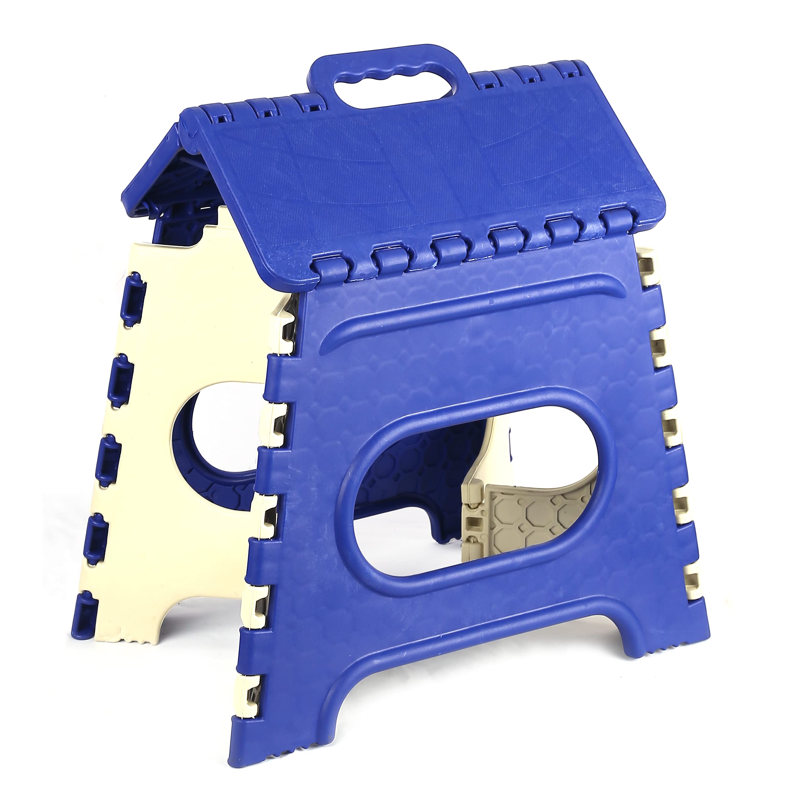 GOCART Plastic Folding Step Stool (12-Inch, Blue)