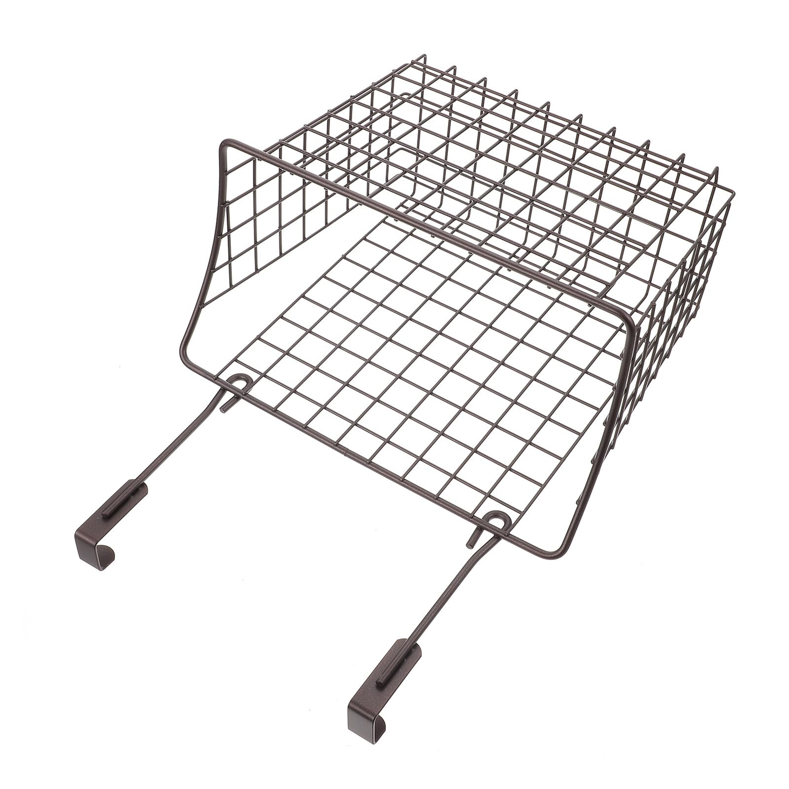 SOIMISS Cesta Colgante Organizador Espacio Ahorro de Alambre de Hierro Negro Diseño Elegante para Armario de Cocina para Almacenamiento Hogar