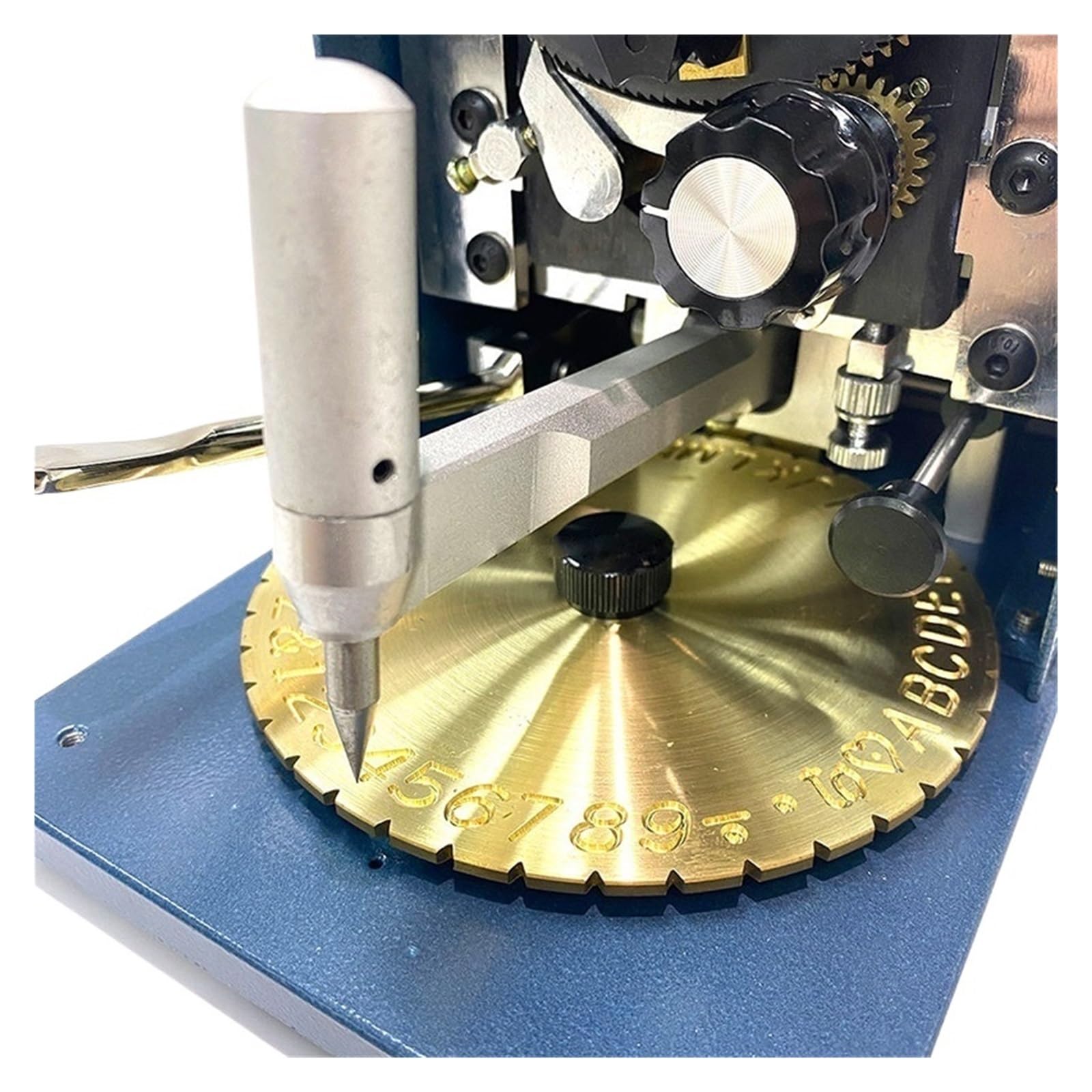 Machine De Gravure Manuelle Portable For Bagues En Or, Nom Et Lettre, À L'intérieur Des