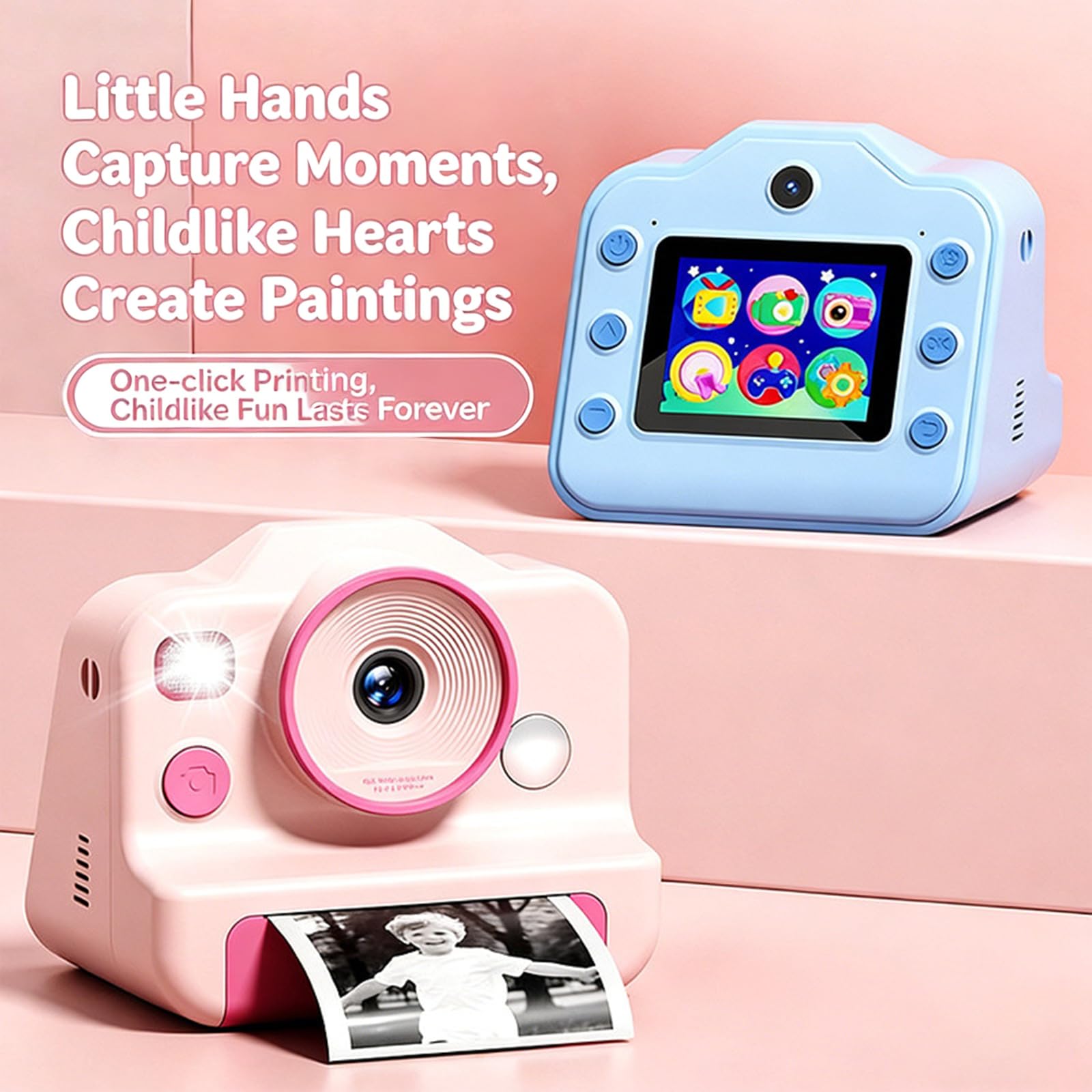 Memoria espandibile per fotocamera digitale per bambini Doppia lente Chiarezza e ricarica USB per fotografie lunghe e versatilità Fotocamera per bambini