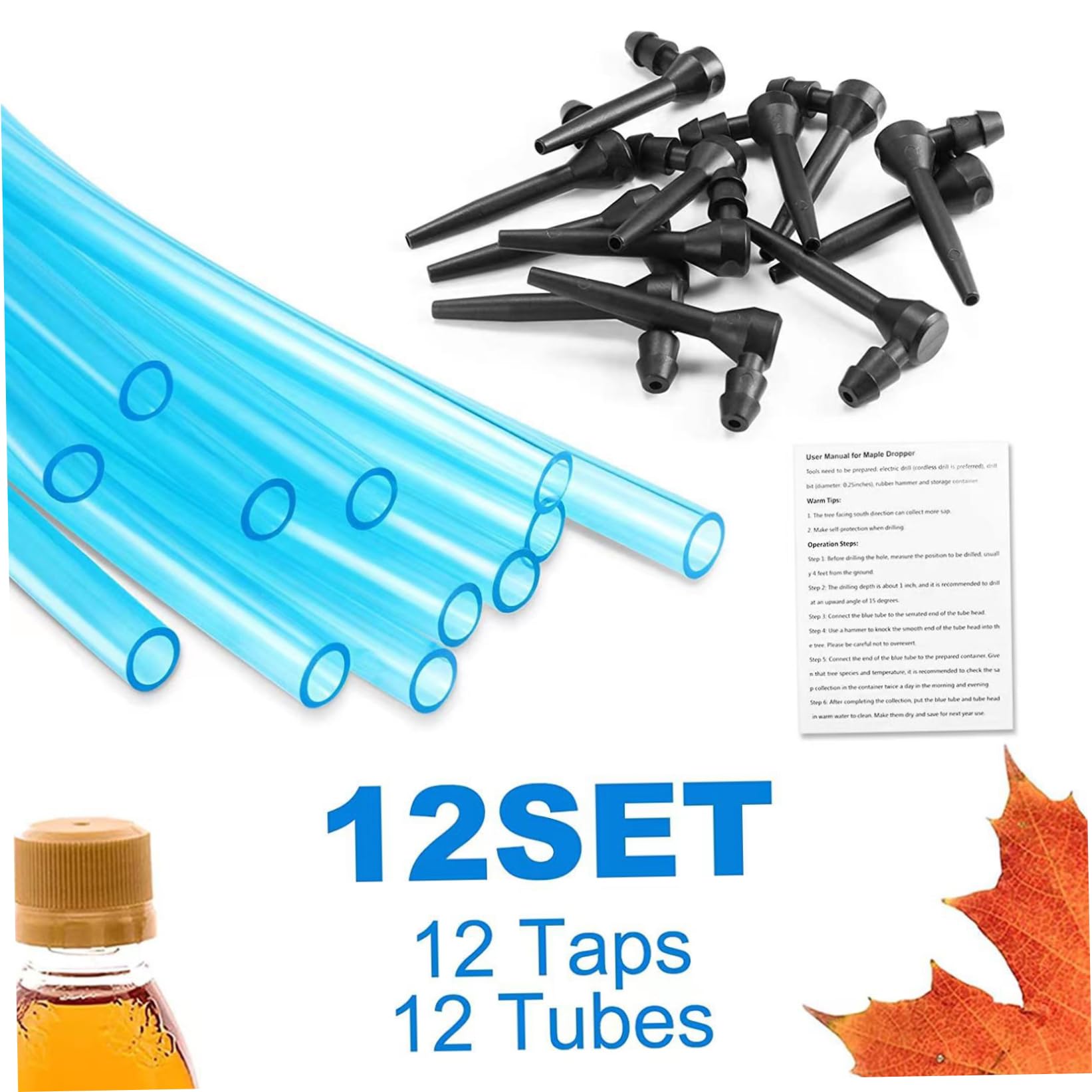 Kit Récolte Sève De Bouleau Ou Érable - Robinet En Acier Inoxydable, Réutilisable, Taraudage Facile