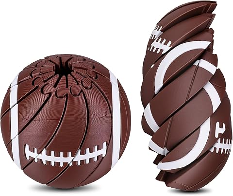 Baseball Fidget Ball, 3D Printed Twist and Turn Stress Relief Desk Fidget (Footb