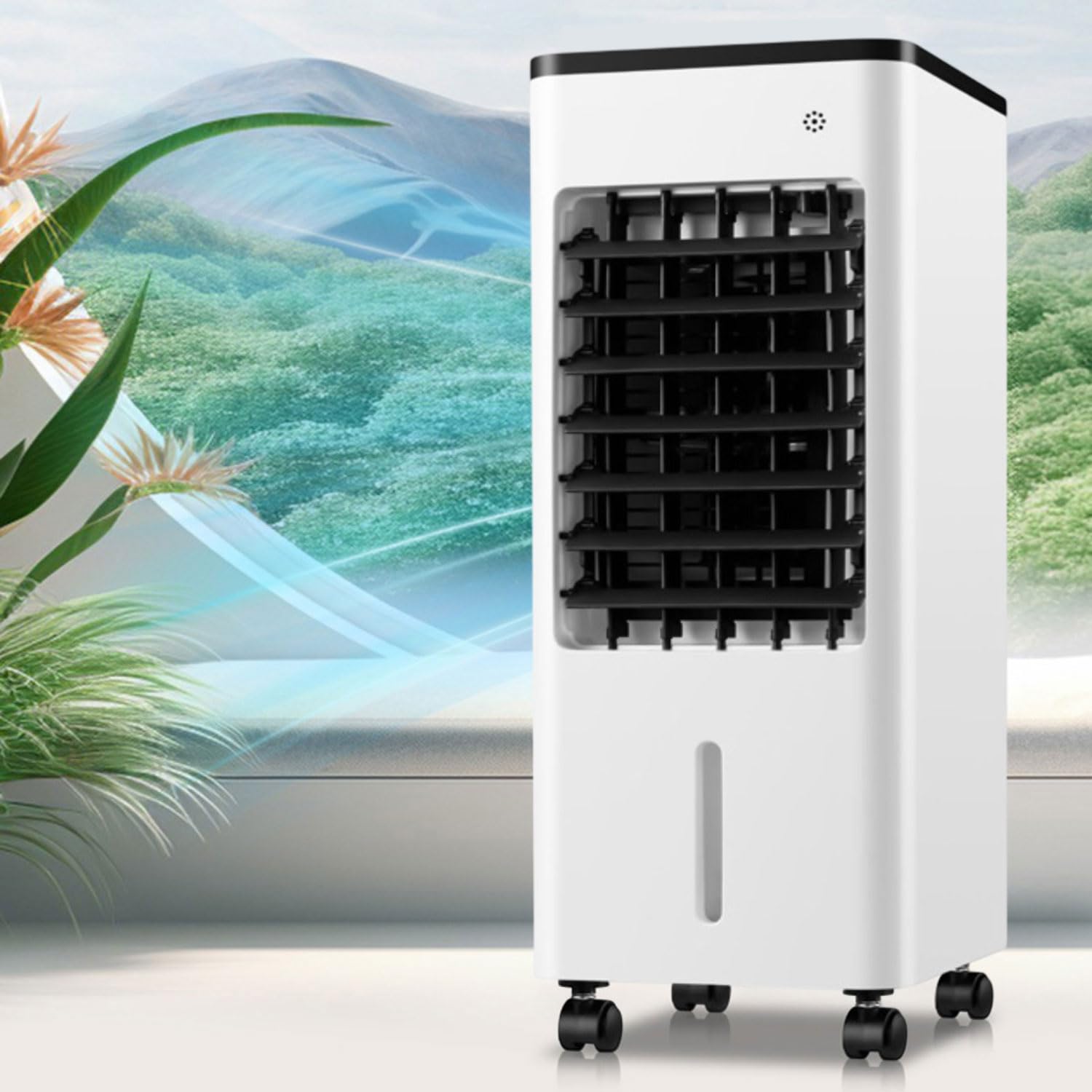 WJIANBIN Portable Air Conditioner Air Conditioning Unit with 3 Speeds 90°Oscillating 8H Timer 9LTank Evaporative Air Cooler with Remoter Cooling Fan Humidifier for Home Office Bedroom