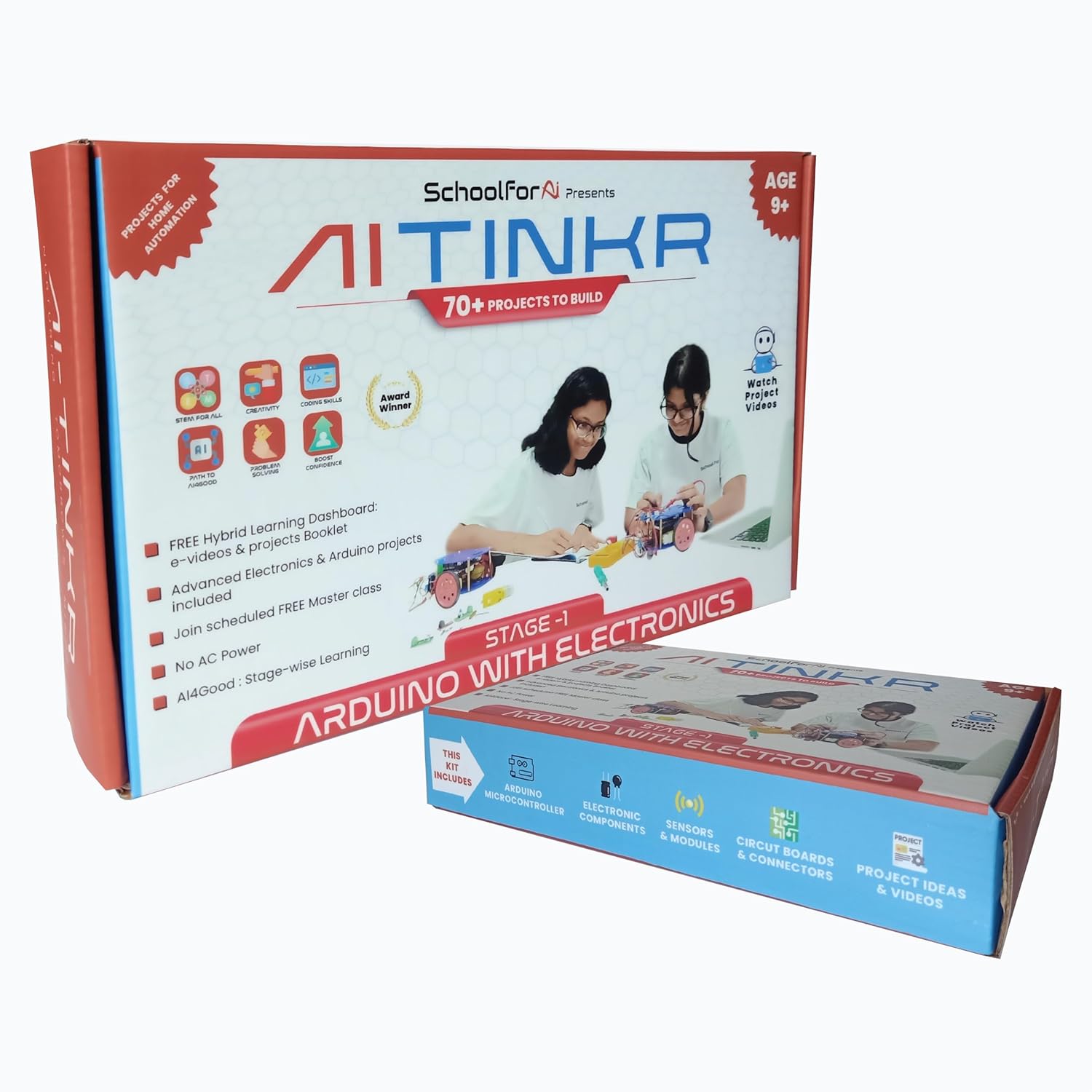 Arduino with Electronics Learning Kit for Kids 8+ with 2 Live Classes ...