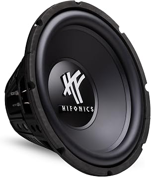 Hifonics 12 Inch Subwoofer, 800 Watt Max 400 Watt RMS Speaker for Car & Powersports, HFX12D4