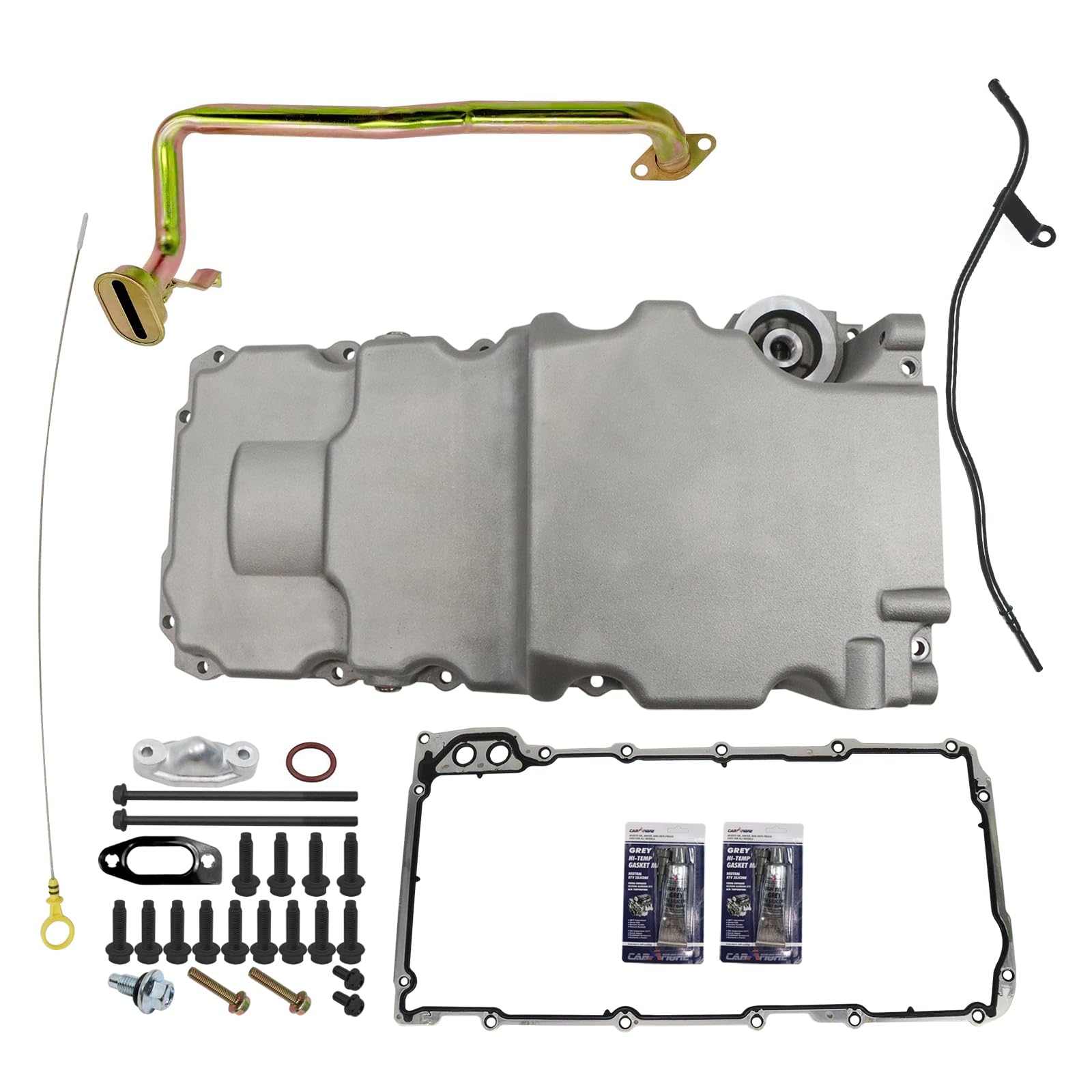 LS Retro-Fit Aluminum Rear Sump 302-3 Oil Pan With dipstick and gasket