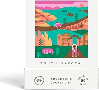 South Dakota Adventure Bucket List: 50 Scratch-Off Cards for Outdoor Activities, Tourist Attractions, and Road Trips - Perfect Travel Gift and Guide for Exploring South Dakota