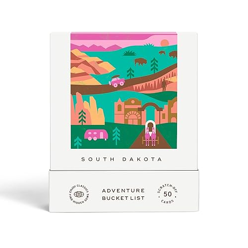 South Dakota Adventure Bucket List: 50 Scratch-Off Cards for Outdoor