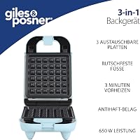 Giles & Posner 3 az 1-ben mini sütemény készítő gép - fánk, cake pop, gofri 2
