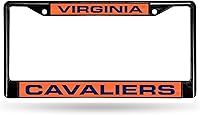 Vista 215 de Rico Industries NCAA Black Laser Cut Chrome Frame 12" x 6" Black Laser Cut Chrome Frame - Car/Truck/SUV Automobile Accessory