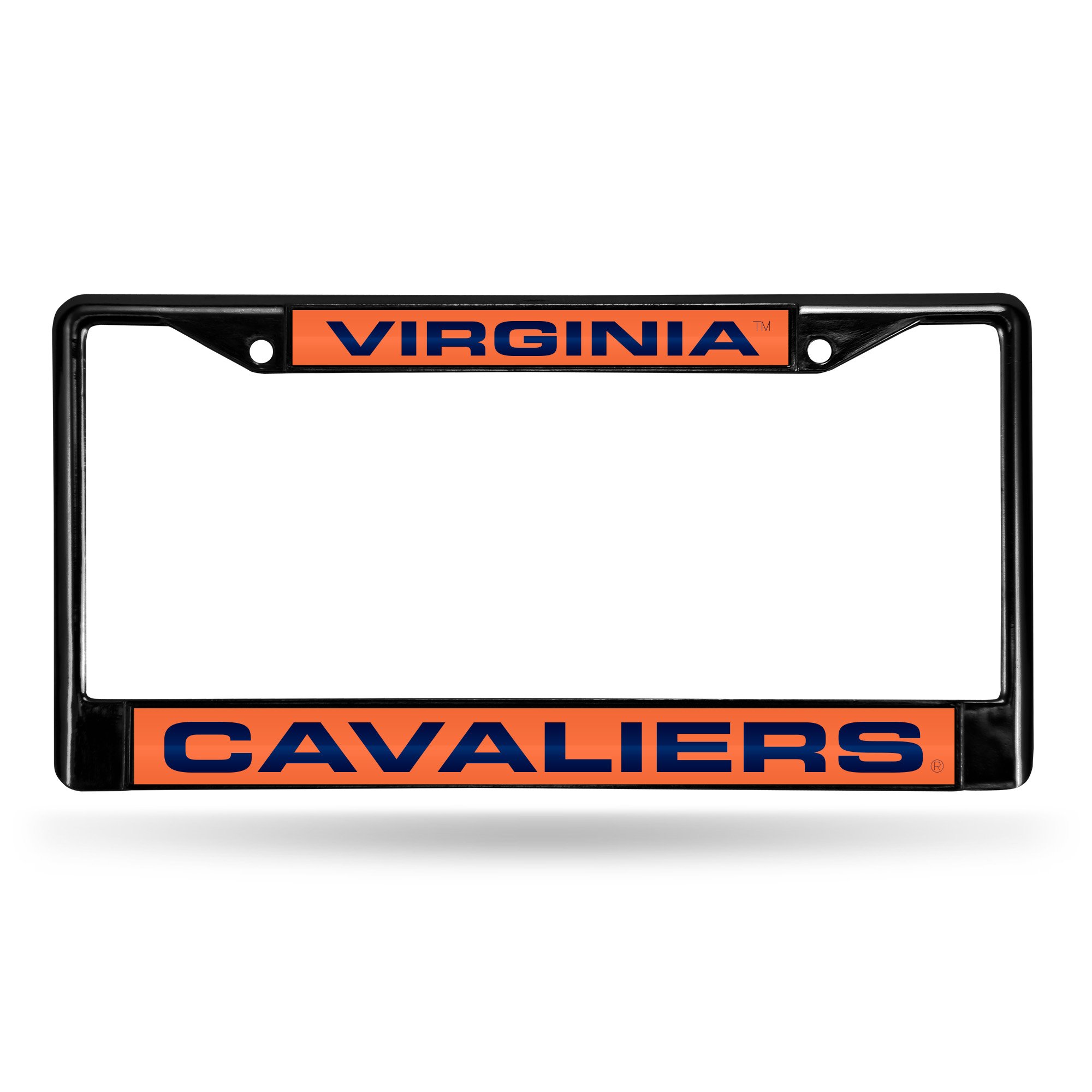 NCAA Rico Industries Black Laser Cut Chrome Frame 12" x 6" Black Laser Cut Chrome Frame - Car/Truck/SUV Automobile Accessory
