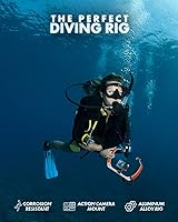 Vista 3 de Movo GB-U80T Equipo de buceo submarino con soportes de zapata fría, correa – Compatible con GoPro Hero, HERO6, HERO7, HERO8, HERO9, HERO10, HERO11