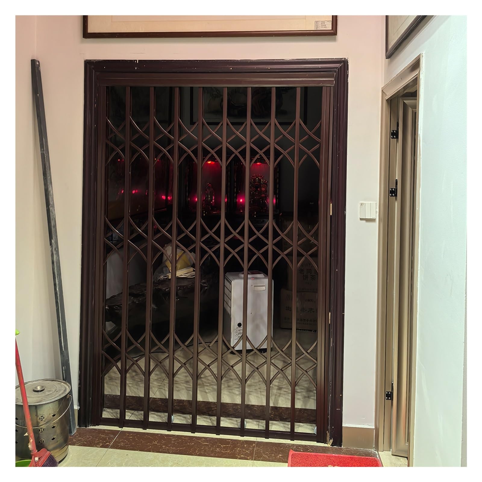 Barres de sécurité en acier inoxydable café 100x130 pour fenêtres