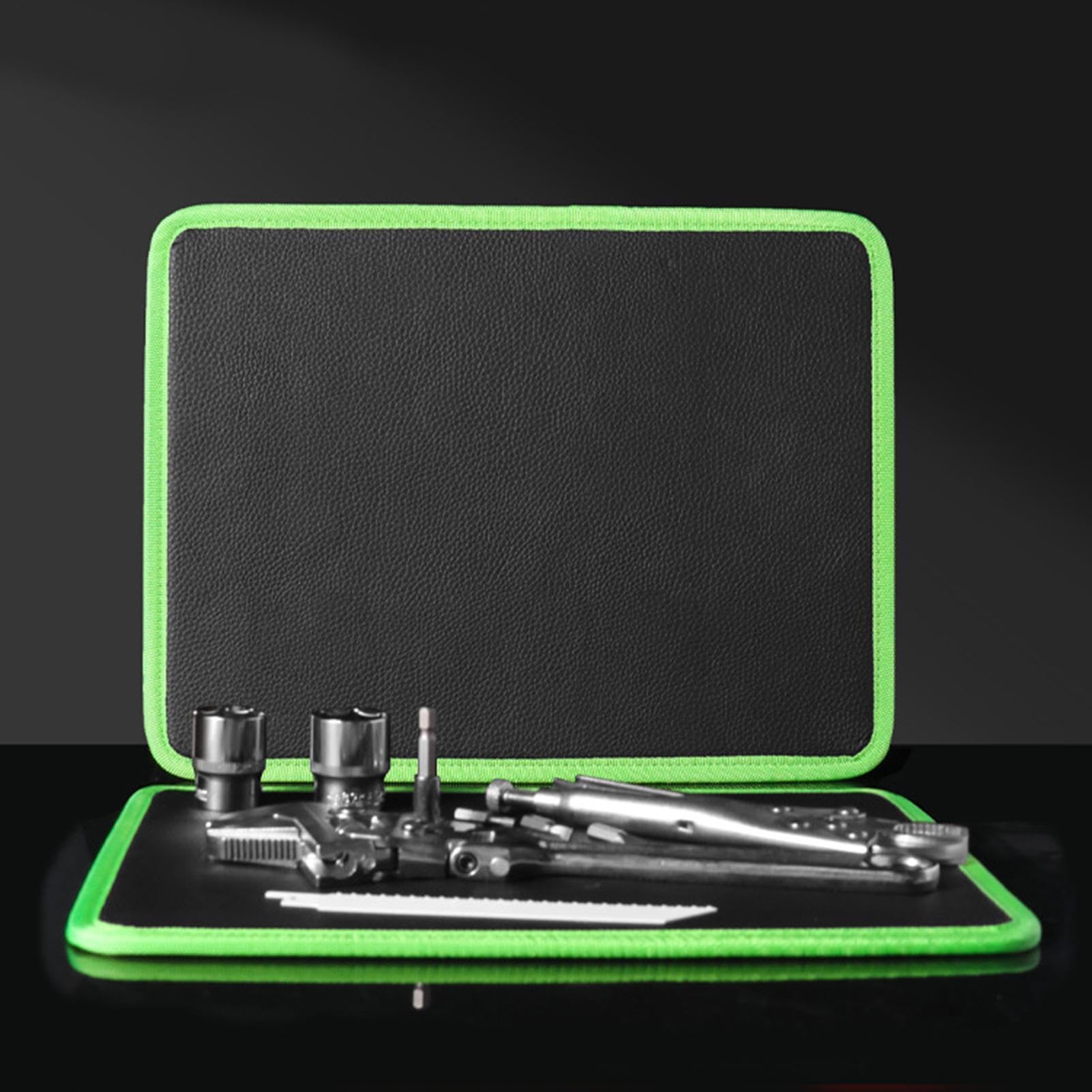 Tappetino Magnetico Per Attrezzi 32,3 x 24,9 x 0,7 cm Organizer Flessibile | Cuscinetti Magnetici Attrezzi Per Auto, Officina, Garage, Edilizia, Progetti Elettronici, Scrivania, Tavolo