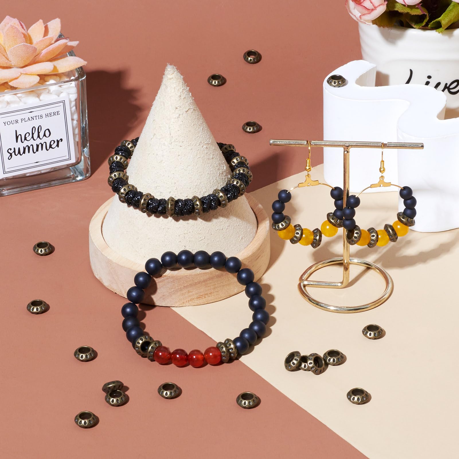 10 Pièces Bronze Antique Grand Trou 3d Crâne Squelette