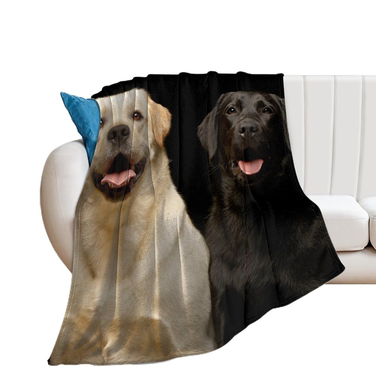 Couverture chaude Golden Retriever plaid flanelle thermorégulateur douce