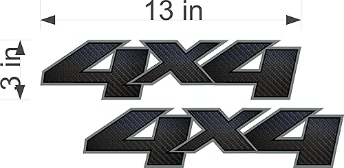 Miniatura 4 de Calcomanías 4X4 4x4/Efecto Fibra de Carbono