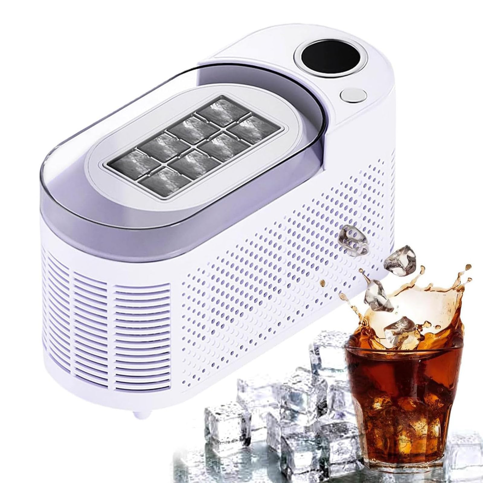 Machine à glaçons portable 12V DC AC pour comptoir et voiture