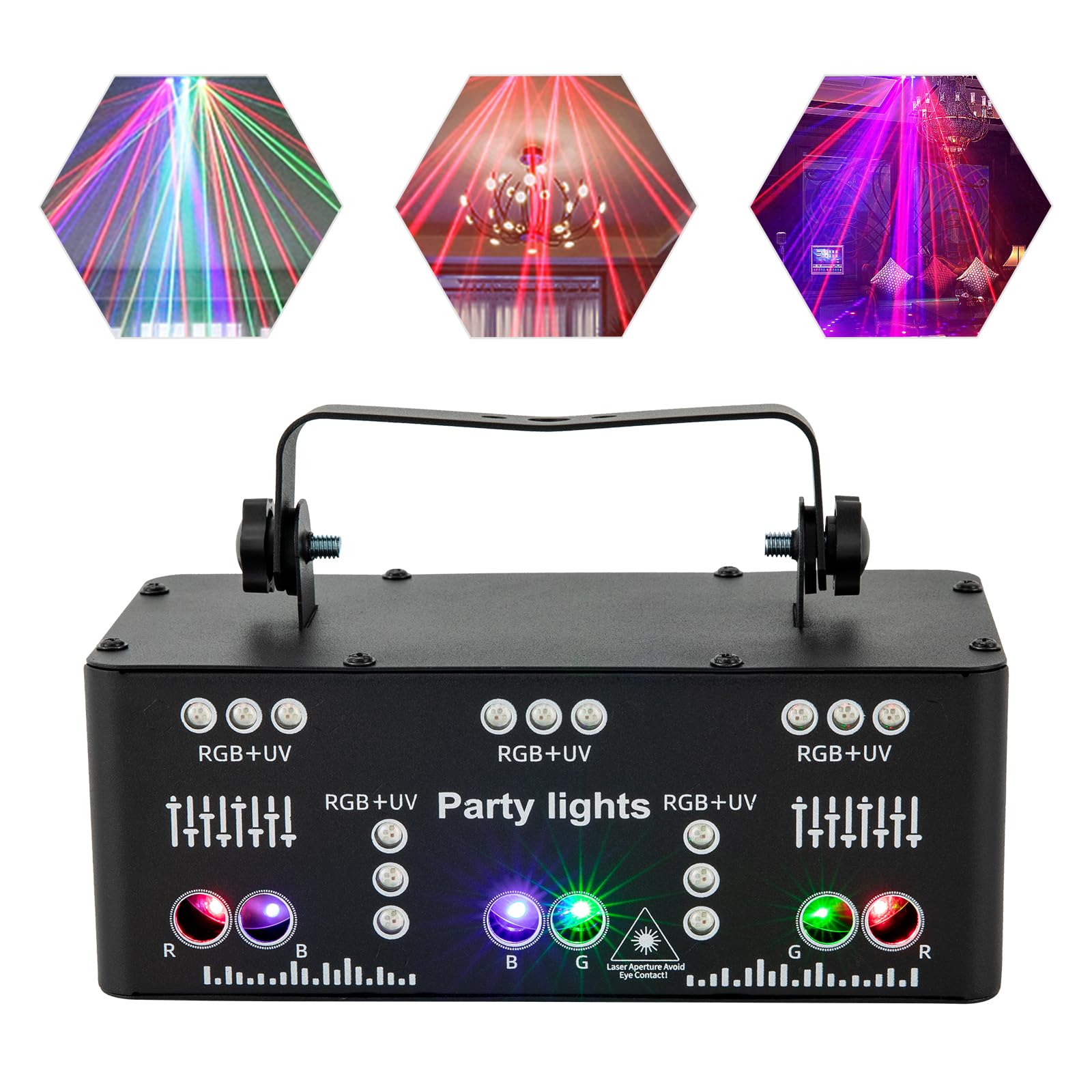 21-Augen LED RGB Licht Discolicht Partylicht Disco Bühne Beleuchtung Lichteffekt mit Fernbedienung Für Weihnachten Hochzeit Geburtstag