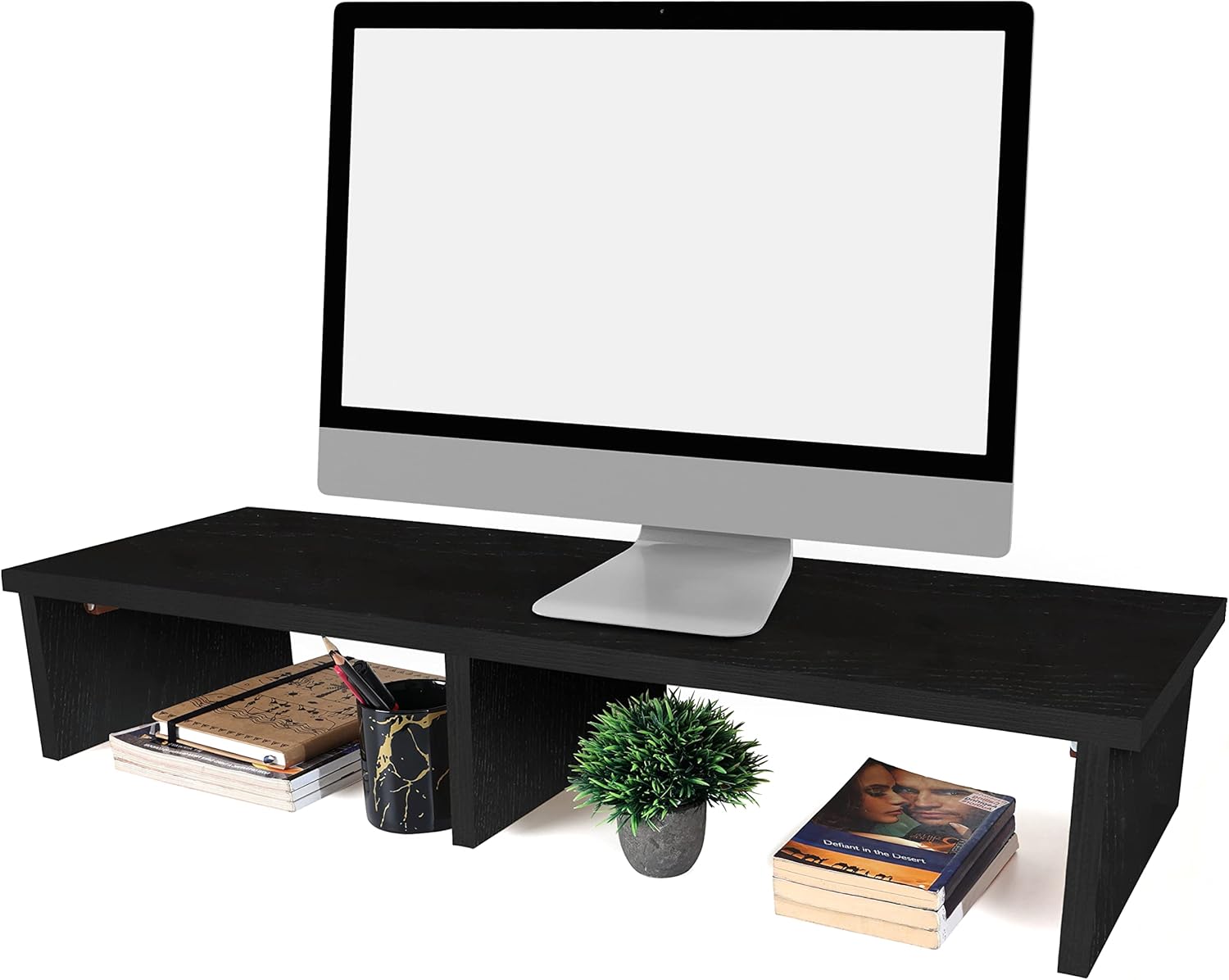 ABOUT SPACE Monitor Stand Riser - Wooden Ergonomic Desktop, Laptop ...
