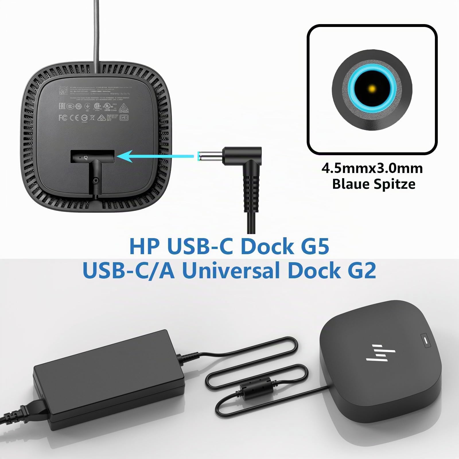 Hafiuege 120W Laptop Ladekabel Netzteil Kompatibel mit HP