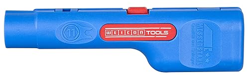 Miniatura 2 de WEICON WEICON Tools - Pelacables coaxiales n.º 1 F Plus para conectores de compresión F/herramienta de pelado para cables coaxiales, cables de antena