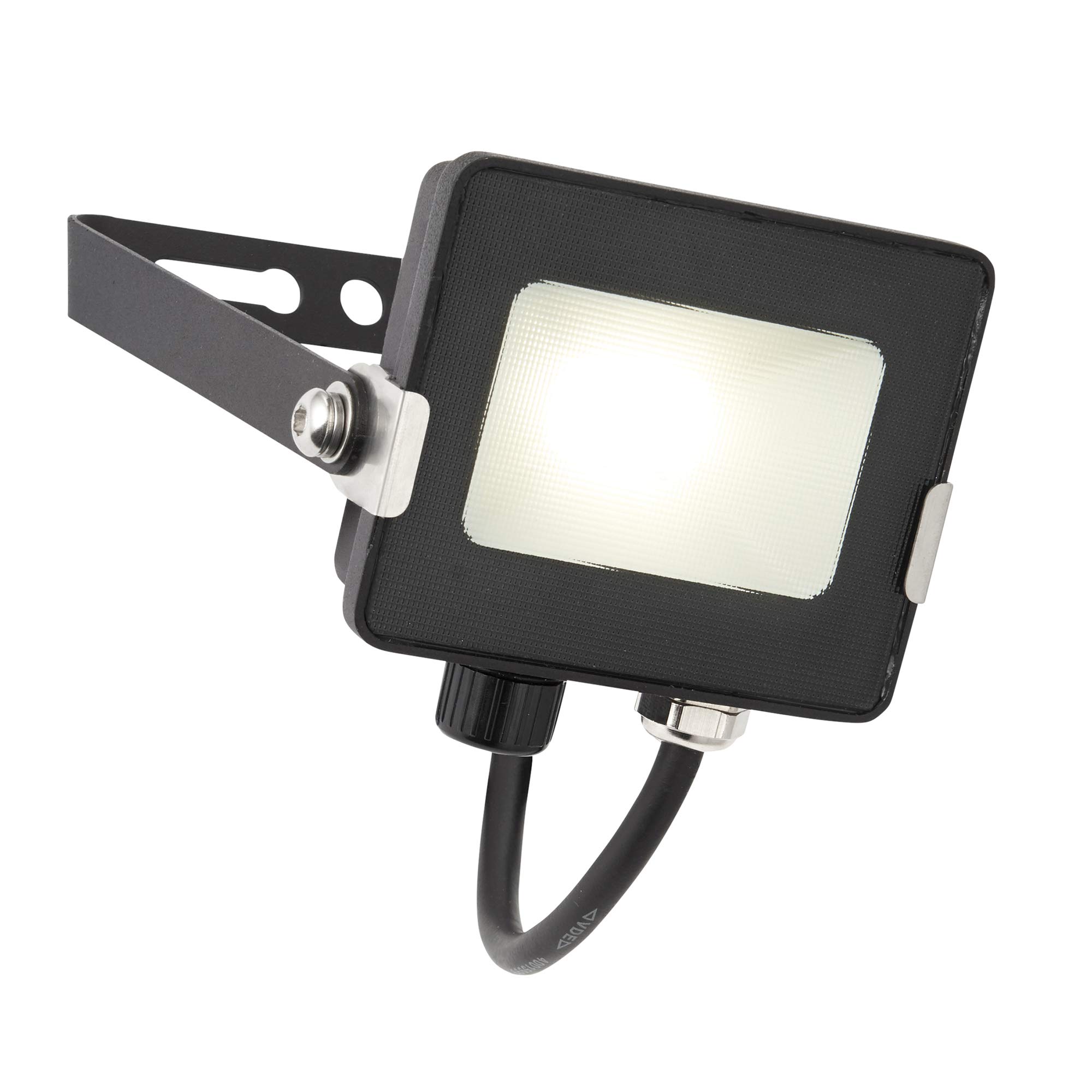 Outdoor Light Black Salde 10w LED Floodlight Matt IP65 800lm 4000K Cool White