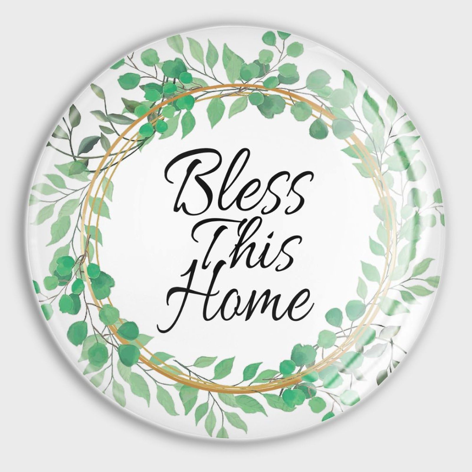 Aimants de réfrigérateur pour maison et bureau - Lot de 4 en verre style végétal poétique