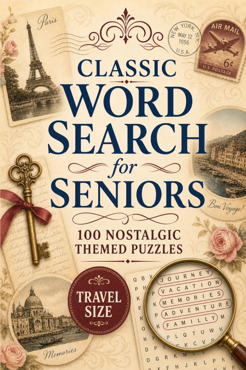 Classic Word Search for Seniors: 100 Nostalgic Themed Puzzles