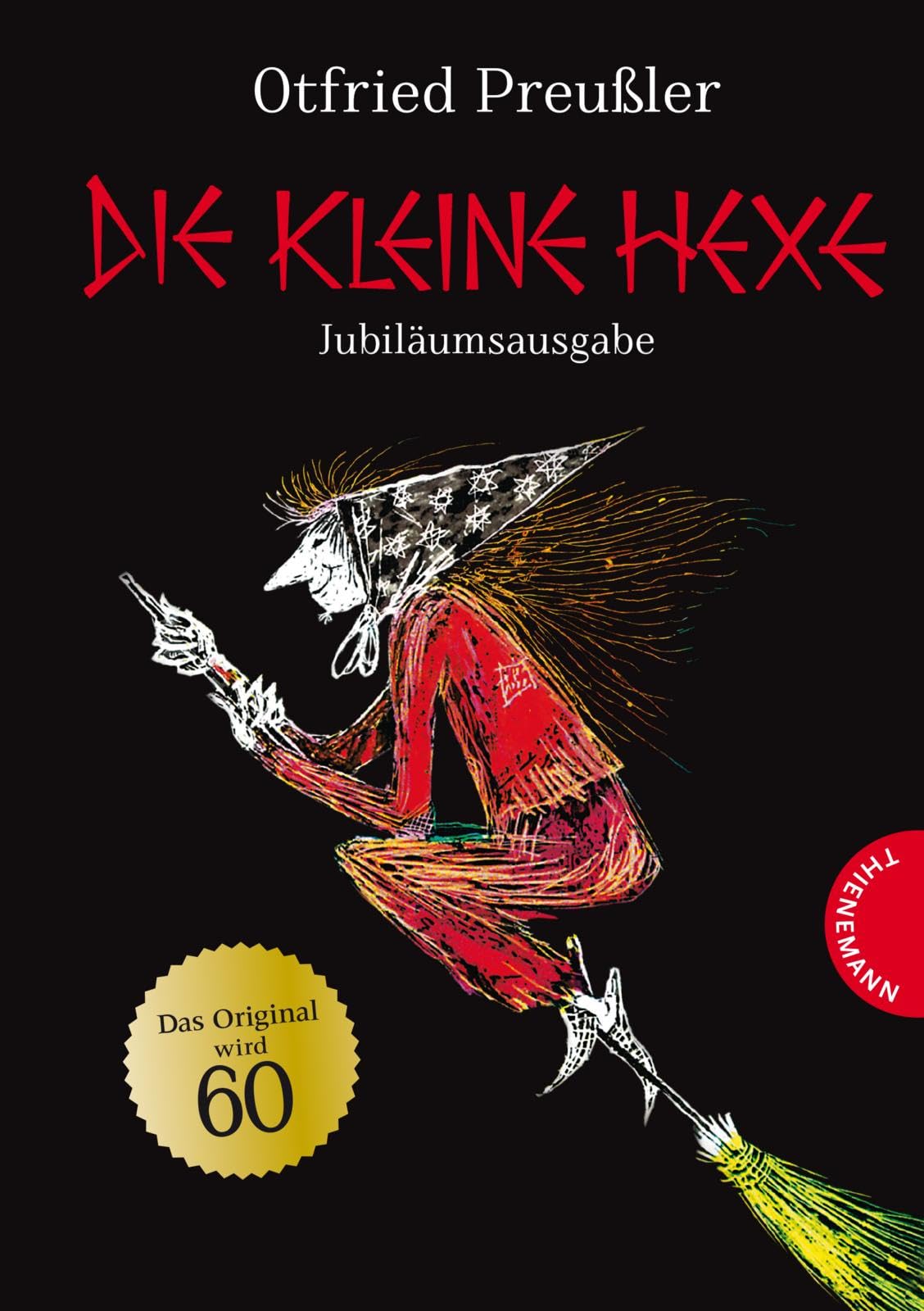 Die kleine Hexe - Jubilaumsausgabe: Schwarz-weiß illustriert, mit rotem Farbschnitt