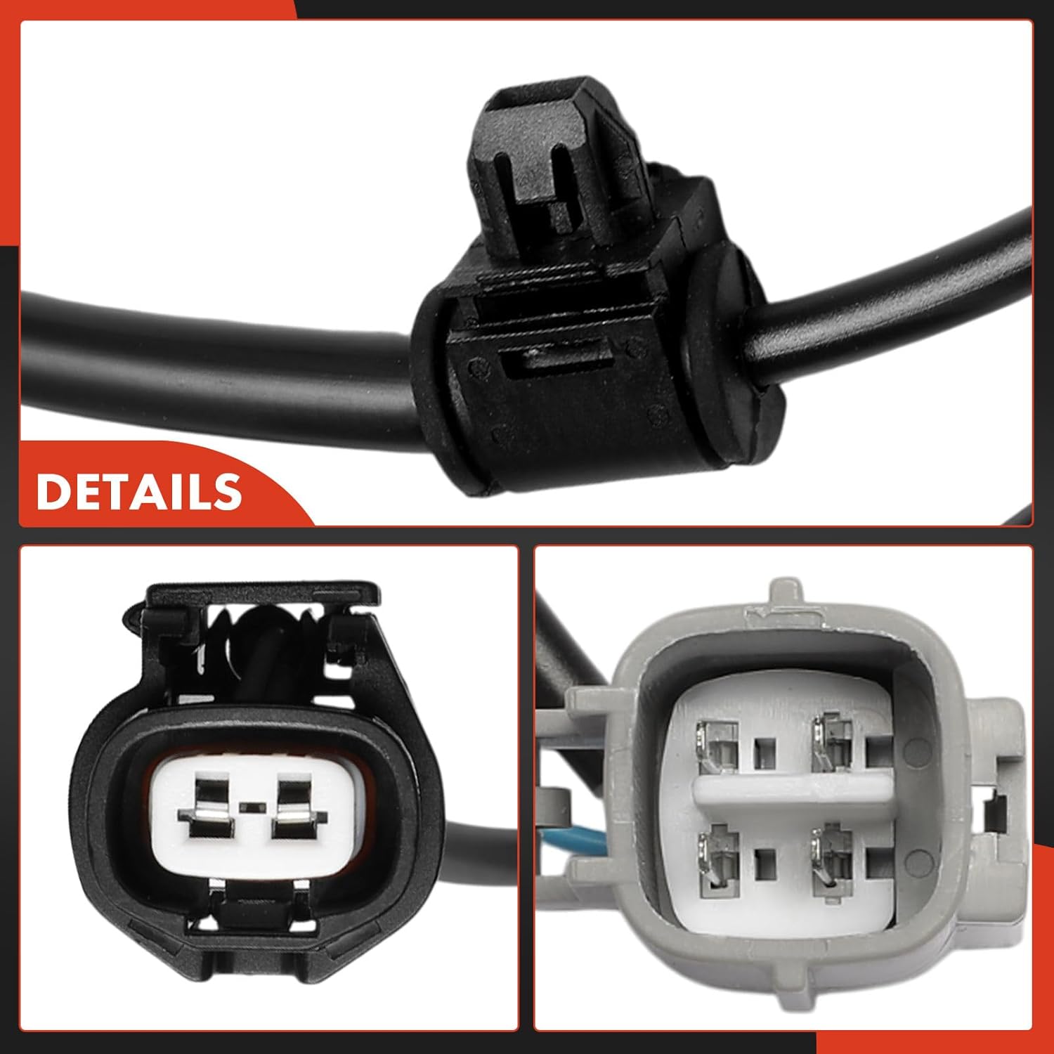 A-Premium Wiring Harness for Rear ABS Wheel Speed Sensor Compatible with Toyota Tacoma 2005-2015 [With differential lock] - Without Sensor