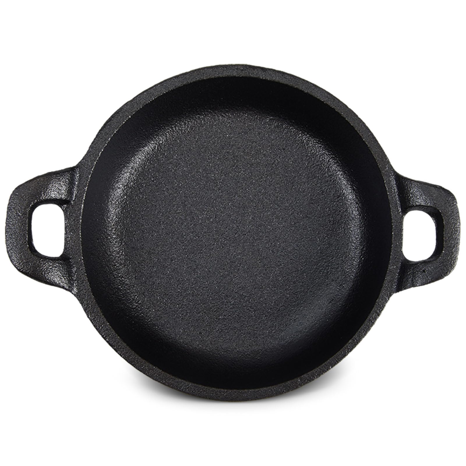 Ziliny Mini Cast Iron Skillets 5 x 5 x 1.3 Inch Cast Iron Pan Small Ramekin Set Black Casserole Dish Cookware Oven Safe Mini Skillets for Kitchen