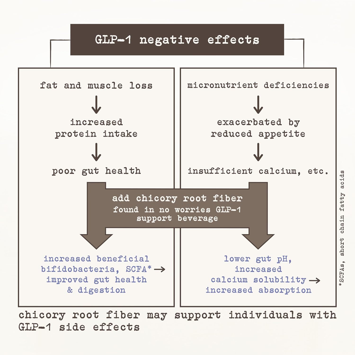 No Worries GLP-1 Prebiotic Support Beverage, Tart Cherry Pineapple, Supports Weight Loss, Bone/Muscle Recovery, and Gut Health, Promotes Fullness & Balanced Satiety, Lightly Sparkling, 12fl oz (Pack of 6)