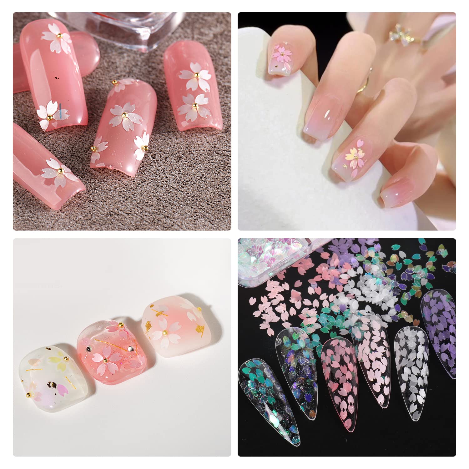 Amazon | ZHEJIA ネイルパーツ 桜 花 ネイルアート ネイルセット ネイルセット♡