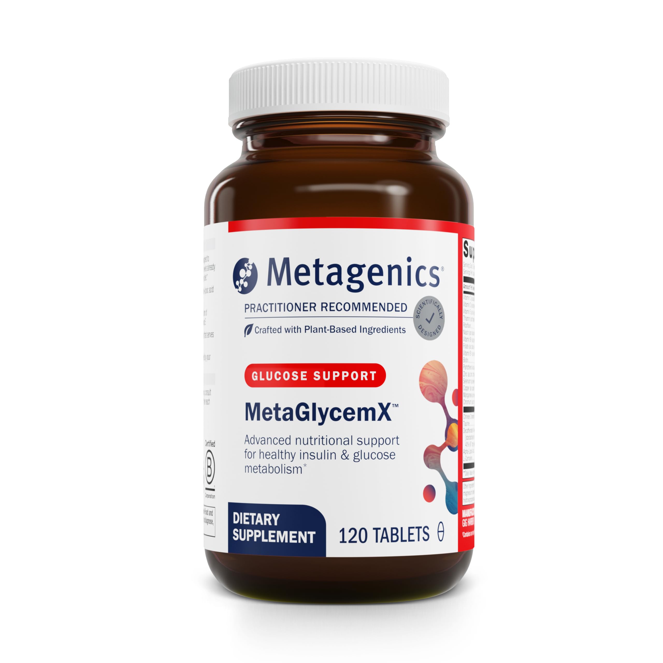 MetaGlycemX - 100 mg Alpha-Lipoic Acid - Supports Carbohydrate Metabolism* - Antioxidant Support* - with Green Tea Extract - Non-GMO & Gluten-Free - 120 Count