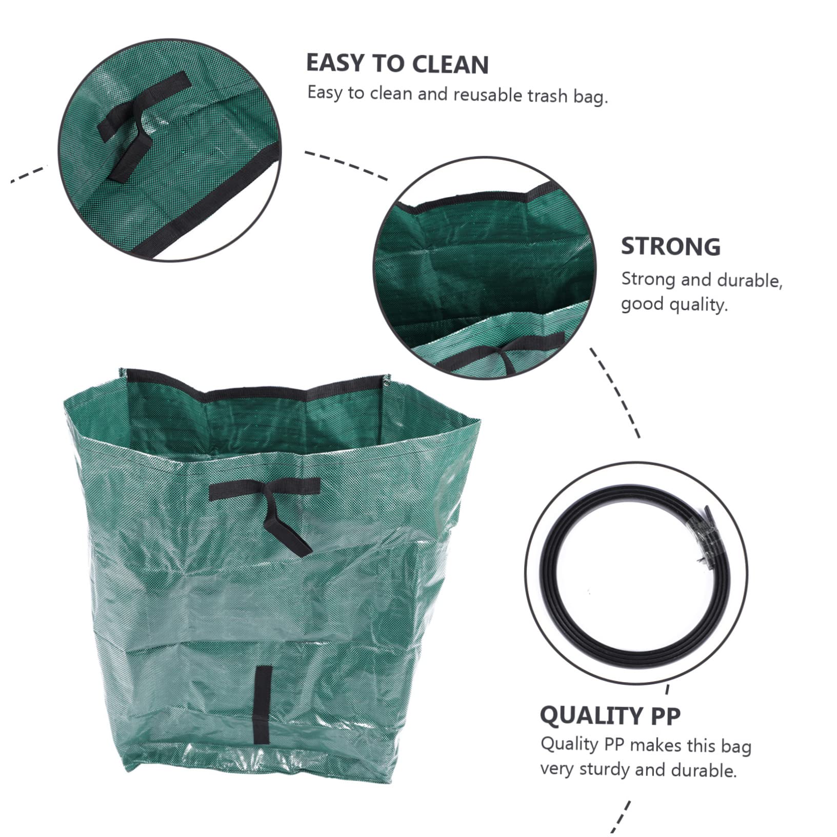 272L pesante pp pieghevole impermeabile foglia borsa da giardino borsa da giardi