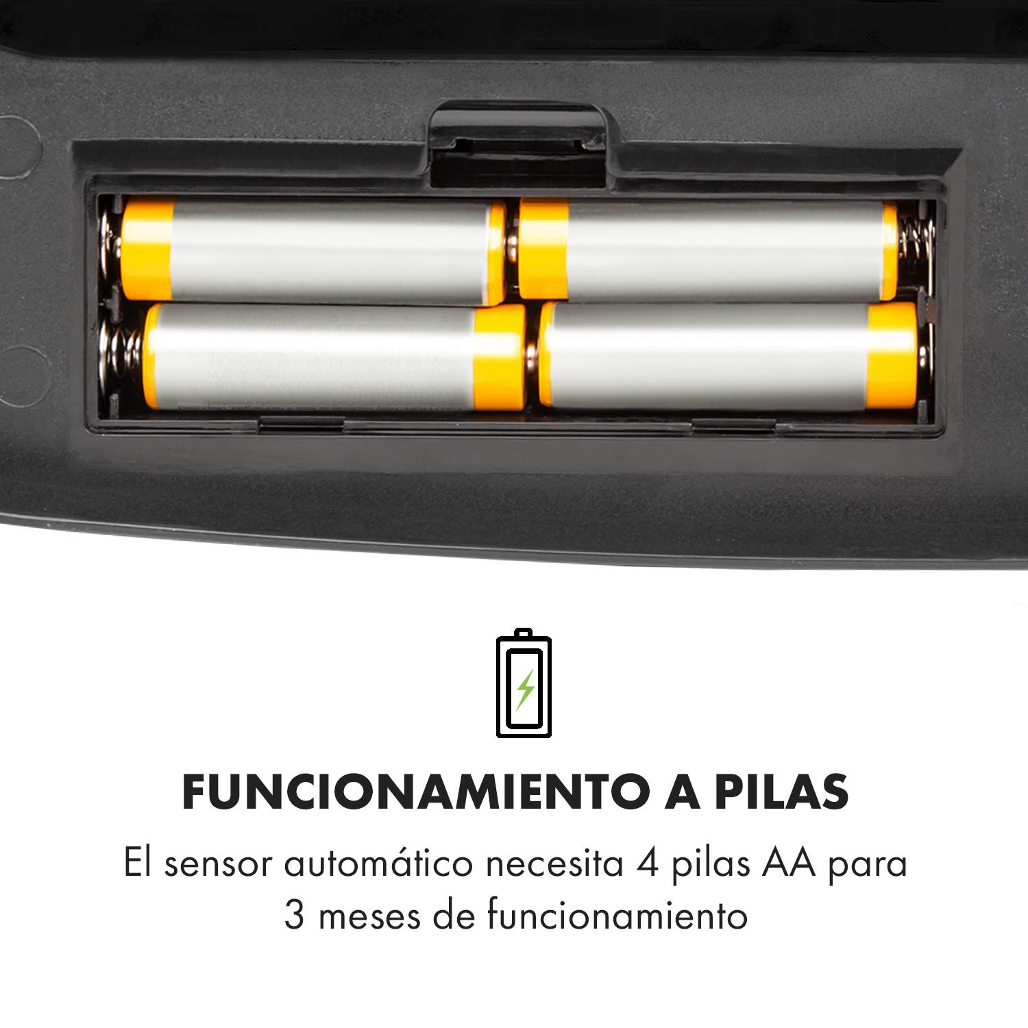KLARSTEIN Cleansmann Cubo de basura con sensor, capacidad de 30 litros, touchless: apertura y cierre automáticos, soporte para bolsa, materiales: tapa de plástico ABS, negro