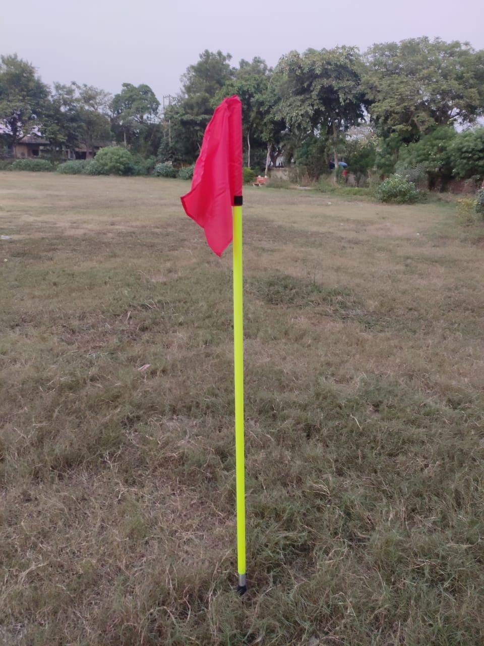 CW Slalom Poles with Steel Spike (5ft x 25 mm) Slalom Poles Set Plastic Football Field Agility Poles with Spike Pack of 4, 6, 8, 12 (Pack of 12, Flag Pole Agility Spring & Spike)-image-20