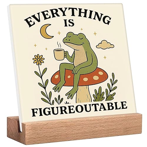 Inspirational Office Desk Decor Everything Is Figureoutable Sign Motivational Gifts