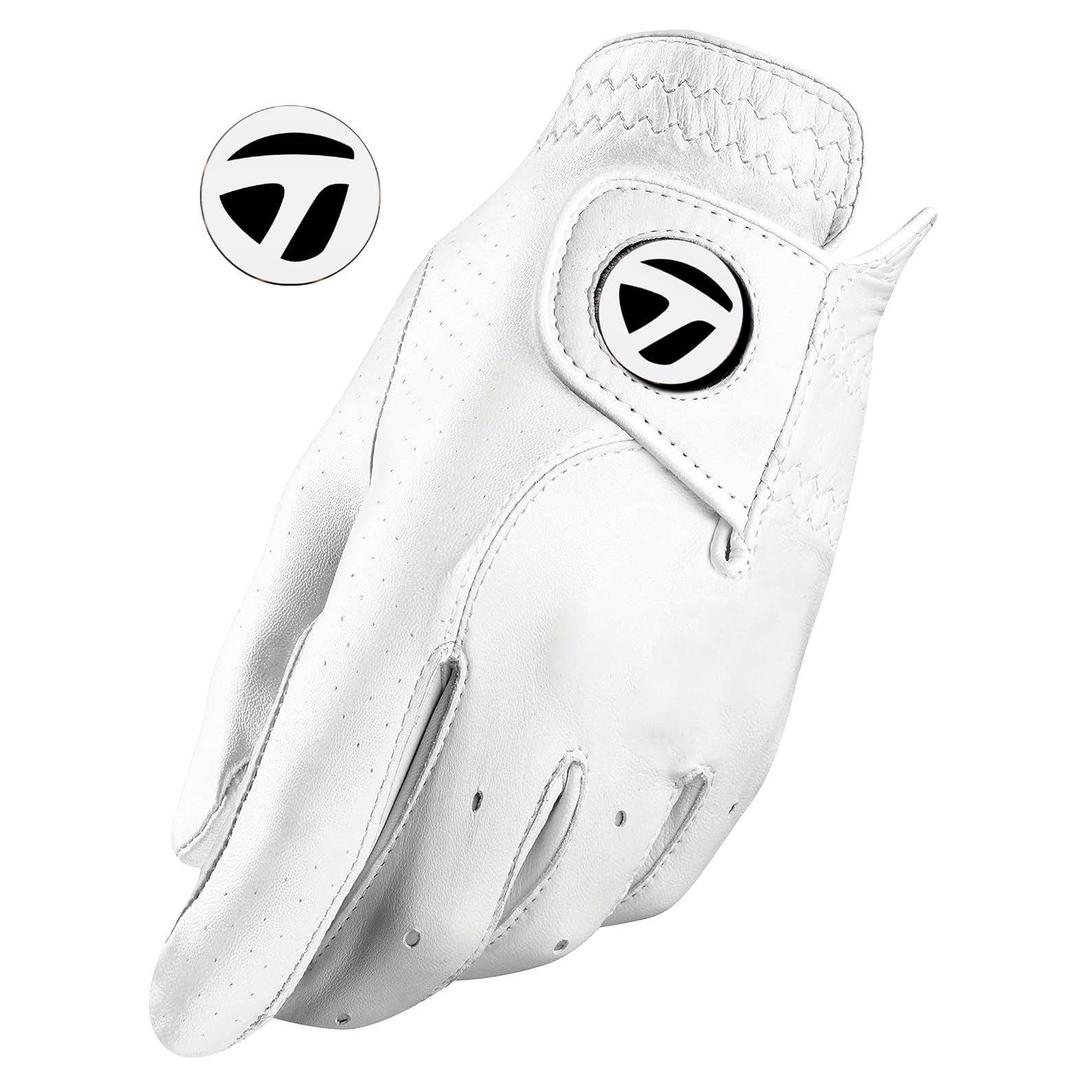 TaylorMade Tour Preferred TP Premier Soft AAA Cabretta Cuoio Uomini Golf Guanto/w Magnetic Ball Marker