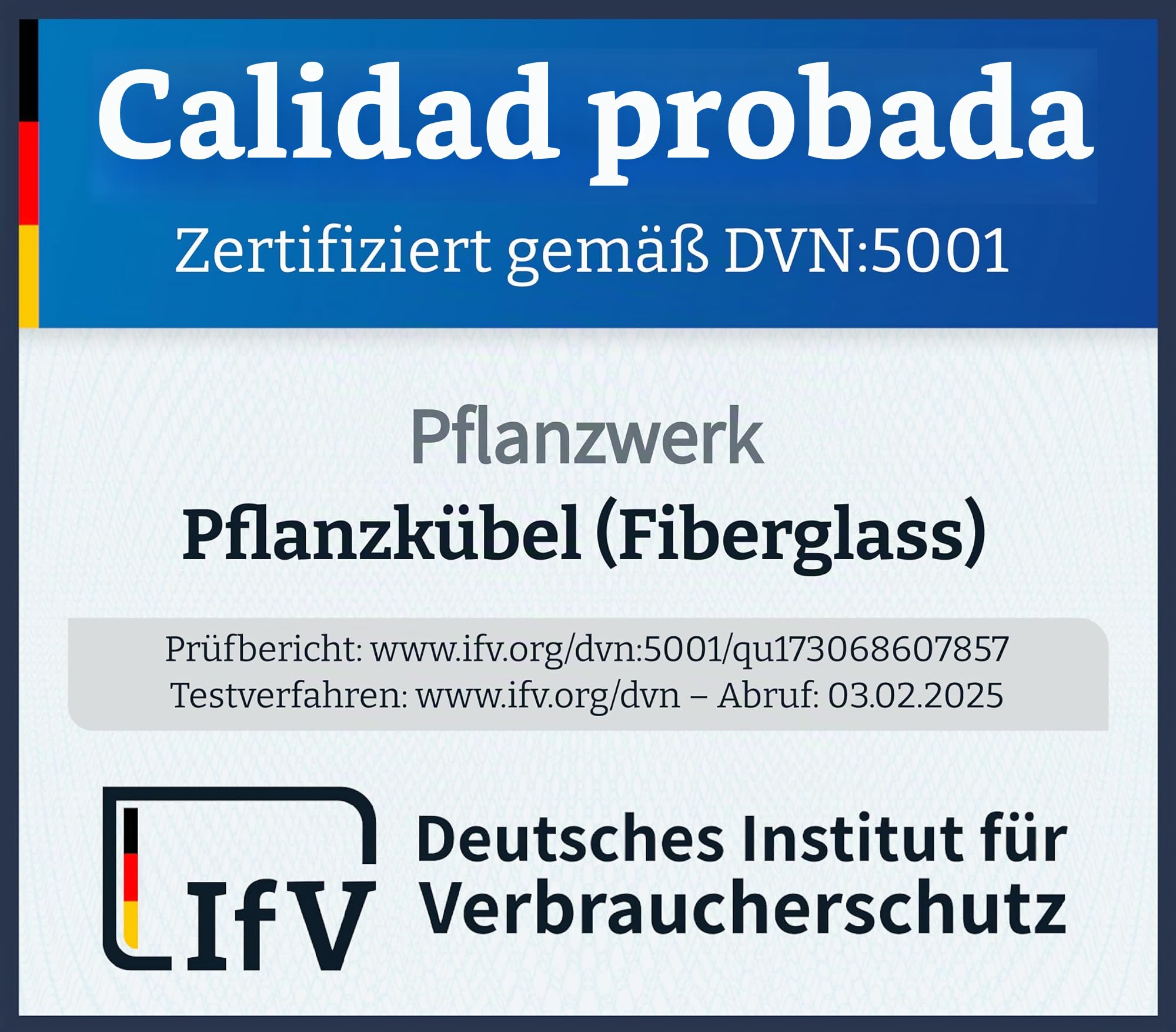 Pflanzwerk® Maceta Cube Lava Antracita 30x34x34cm *Resistente a Las heladas* *Protección UV* *Calidad Europeo*