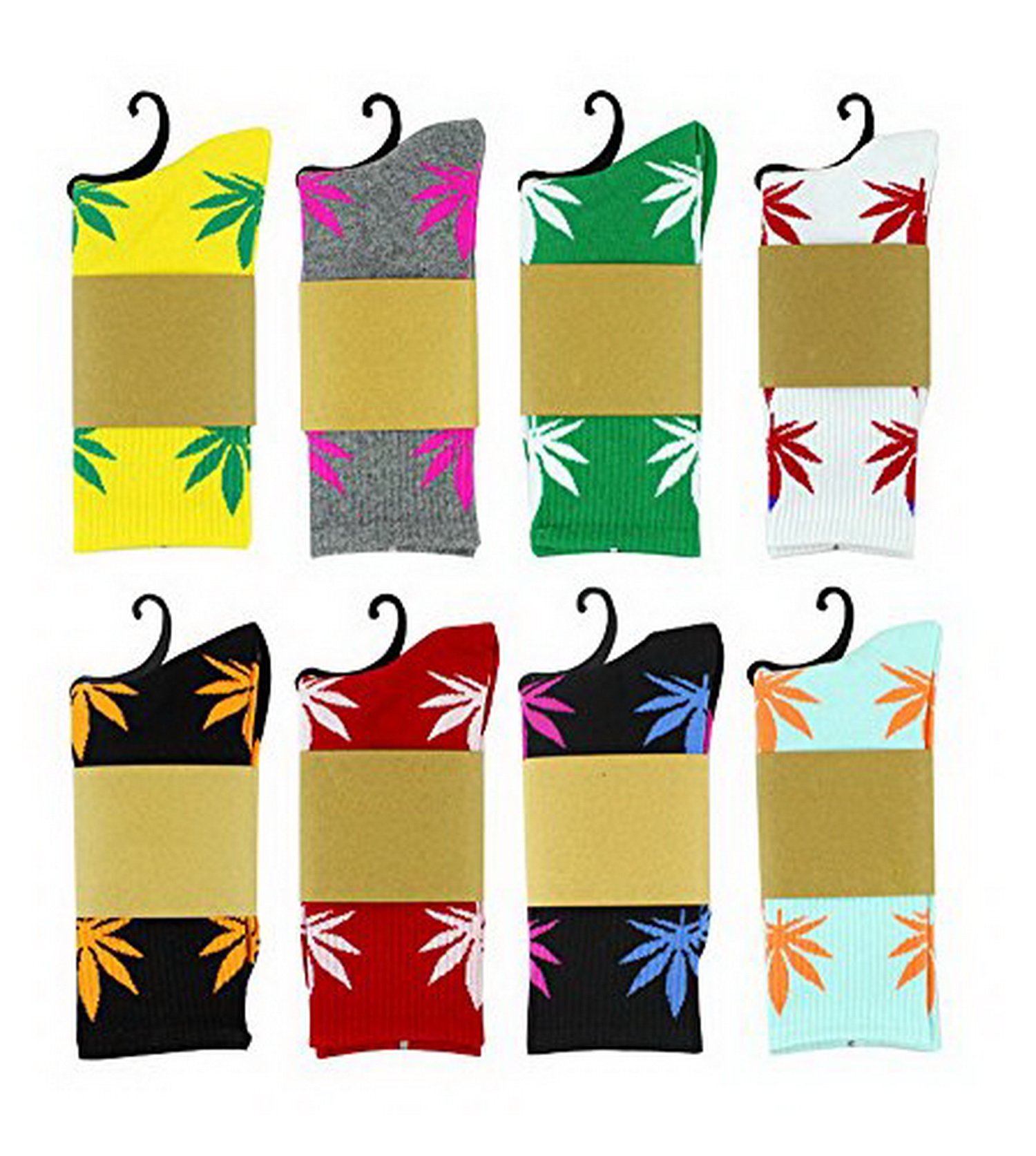 3 Pairs Marijuana Weed Leaf Warm Cotton High Sport Socks One Size