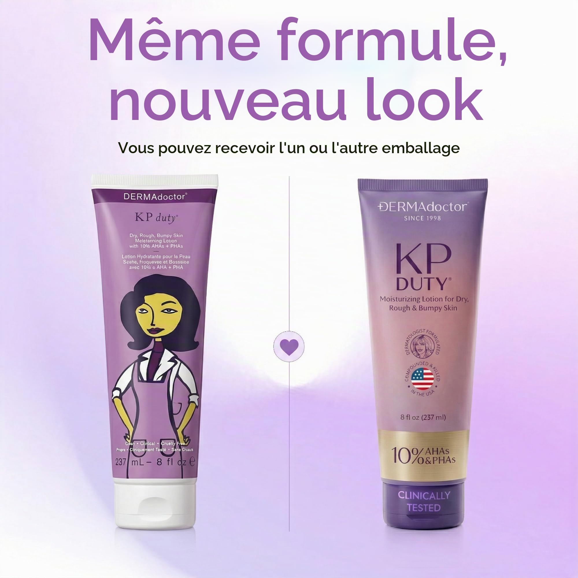 DERMAdoctor Creme Keratose Pilaire – Lotion hydratante pour le corps formulée par des dermatologues pour la kératose pilaire | Lisse la peau sèche, rugueuse et bosselée | Hydrate et adoucit (237ml)