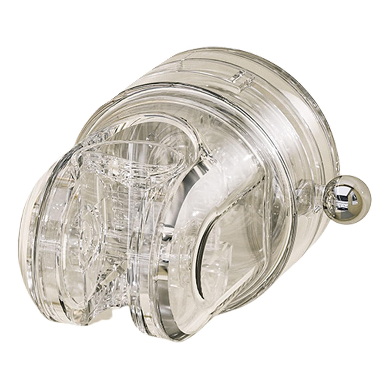 Tool-Free Shower Holder with Secure Adhesion, Rotating Suction Cup Bracket for/Glass Surfaces No Drilling Suction Cup Shower Holders Removable Wall Mount Strong Adhesive Holders Head Brackets Not