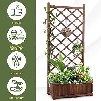 Garden Bed Galvanized Planter(Green)