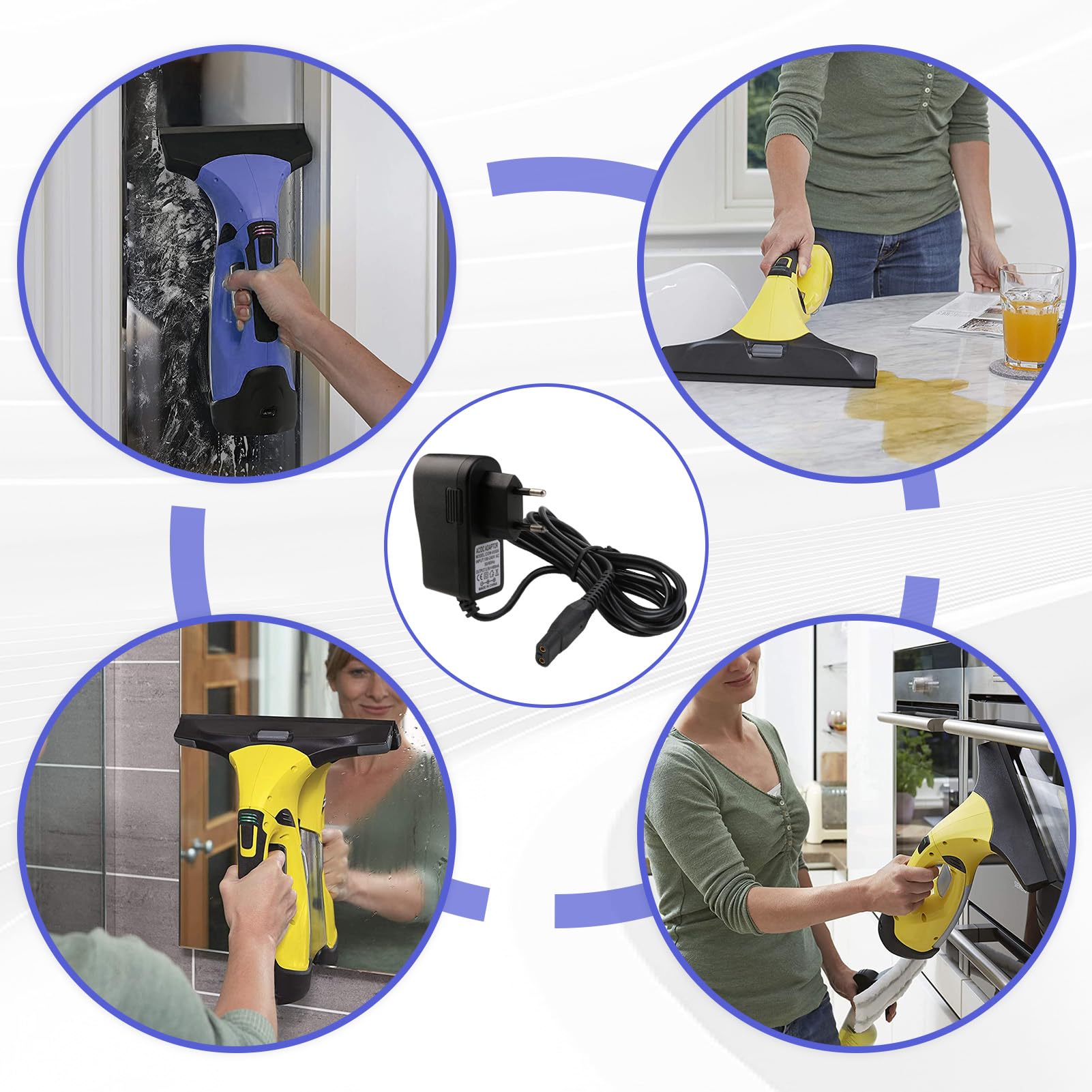 Caricabatterie Per Lavavetri Kärcher WV 45 Plus, WV 50, Ecc. - Foto 6