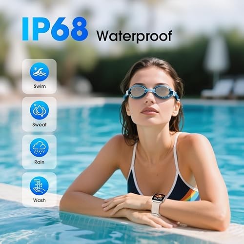 Miniatura 5 de DAVIKO Reloj podómetro, apto para personas mayores, no requiere aplicaciónteléfono, reloj de seguimiento de fitness impermeable con contador de