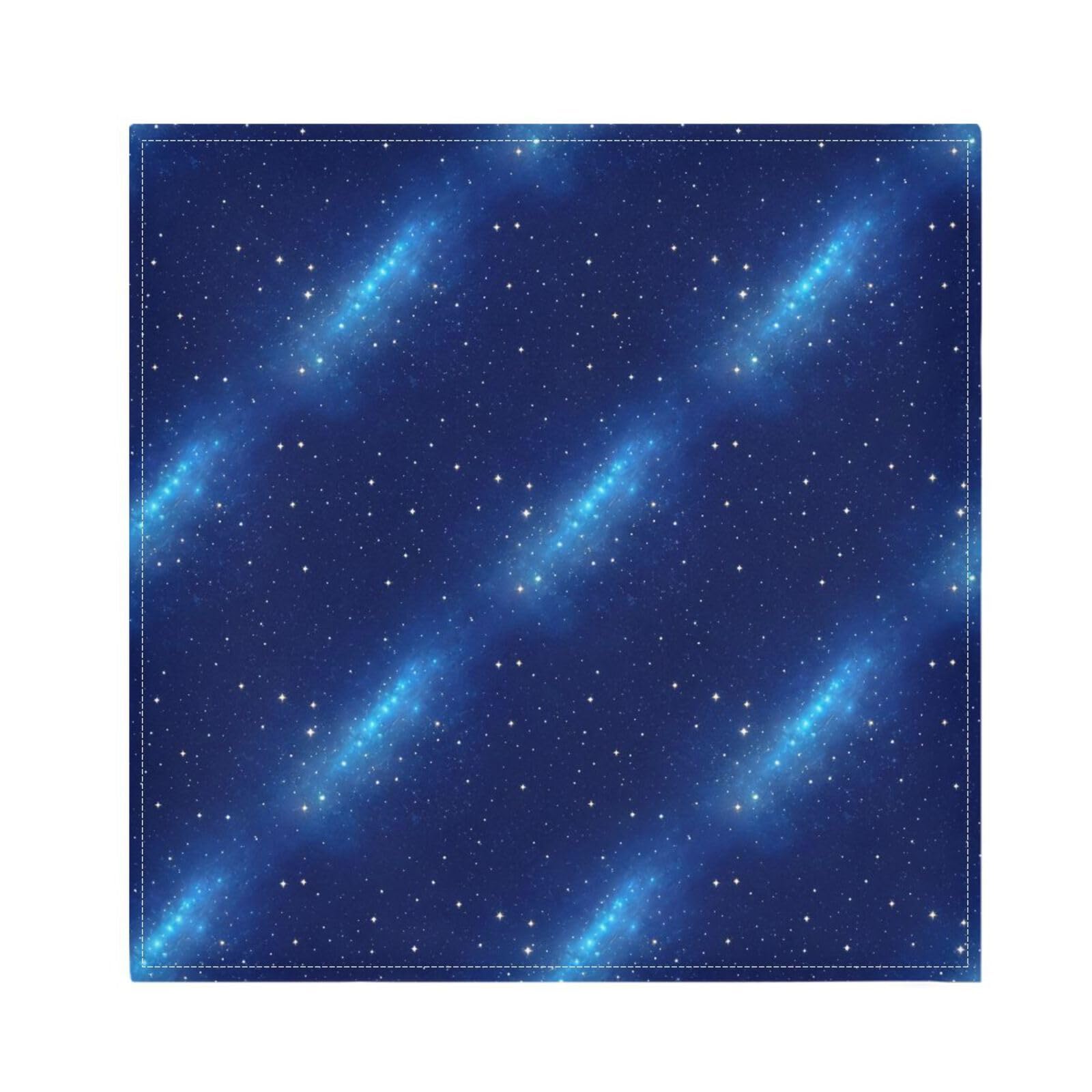 Ttgoth Galaxy Cloth Napkin Set of 4 Washable & Reusable Dinner Napkins for Dining Table, Banquets, Wedding, Party, 50x50 cm