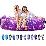 AlphaBeing Inflatable Lounger Beach Chair Accessories, Air Sofa Hammock Inflatable Couch for Camping Backyard Lakeside with Compression Sacks, Ideal Outdoor Gifts for Adults